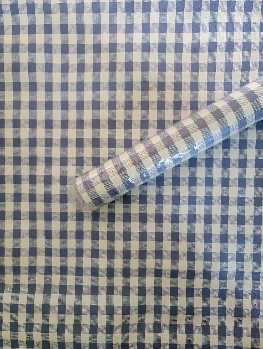 Wallpaper Waverly Blue and White Gingham Country